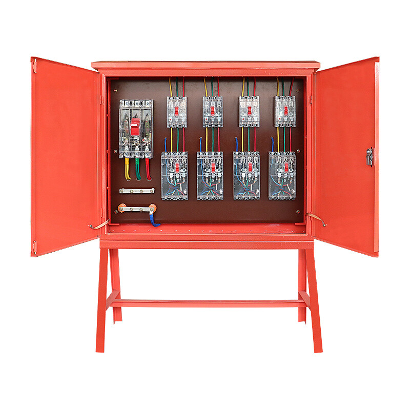 定制低压配电柜一二三级建筑工业插座总柜室外工地临时成套配电箱 浅绿色